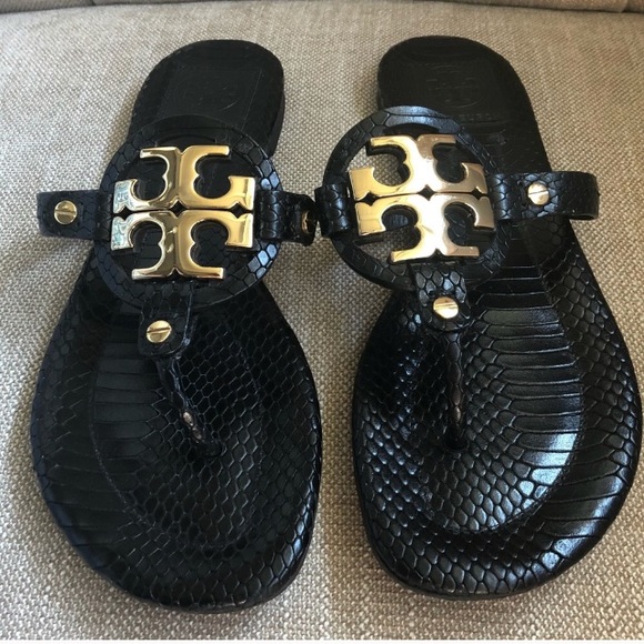 Tory Burch Shoes - Authentic Tory Burch Miller Black Sandals 6 1/2